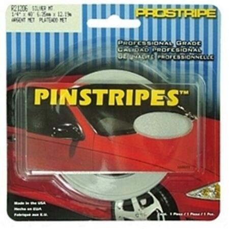 PROSTRIPE R20406 0.0 6 in. x 4 0 ft. Solid Stripes Silver Metallic PRS-R20406